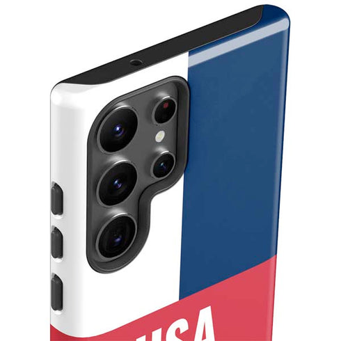 USA Flag Color Block Galaxy S23 Ultra Pro Case
